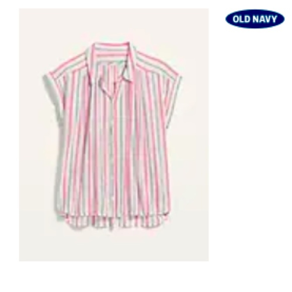 Oversized striped woman’s blouse